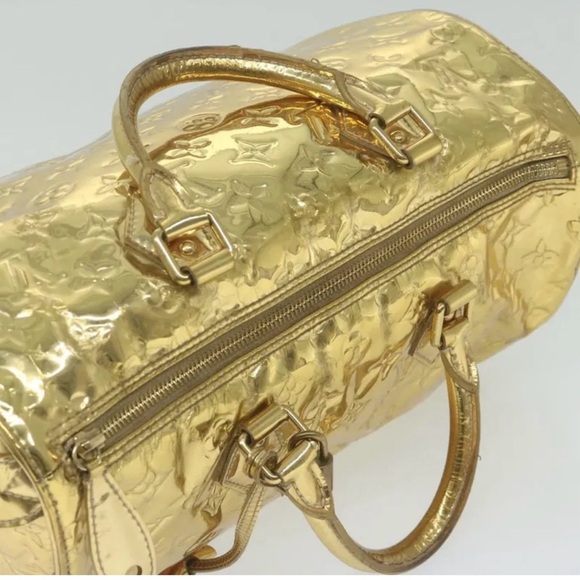 Louis Vuitton Gold Speedy 30 Monogram Mirror - Picture 2 of 10